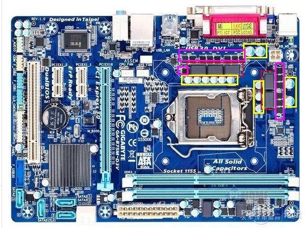 主板供電電路故障維修